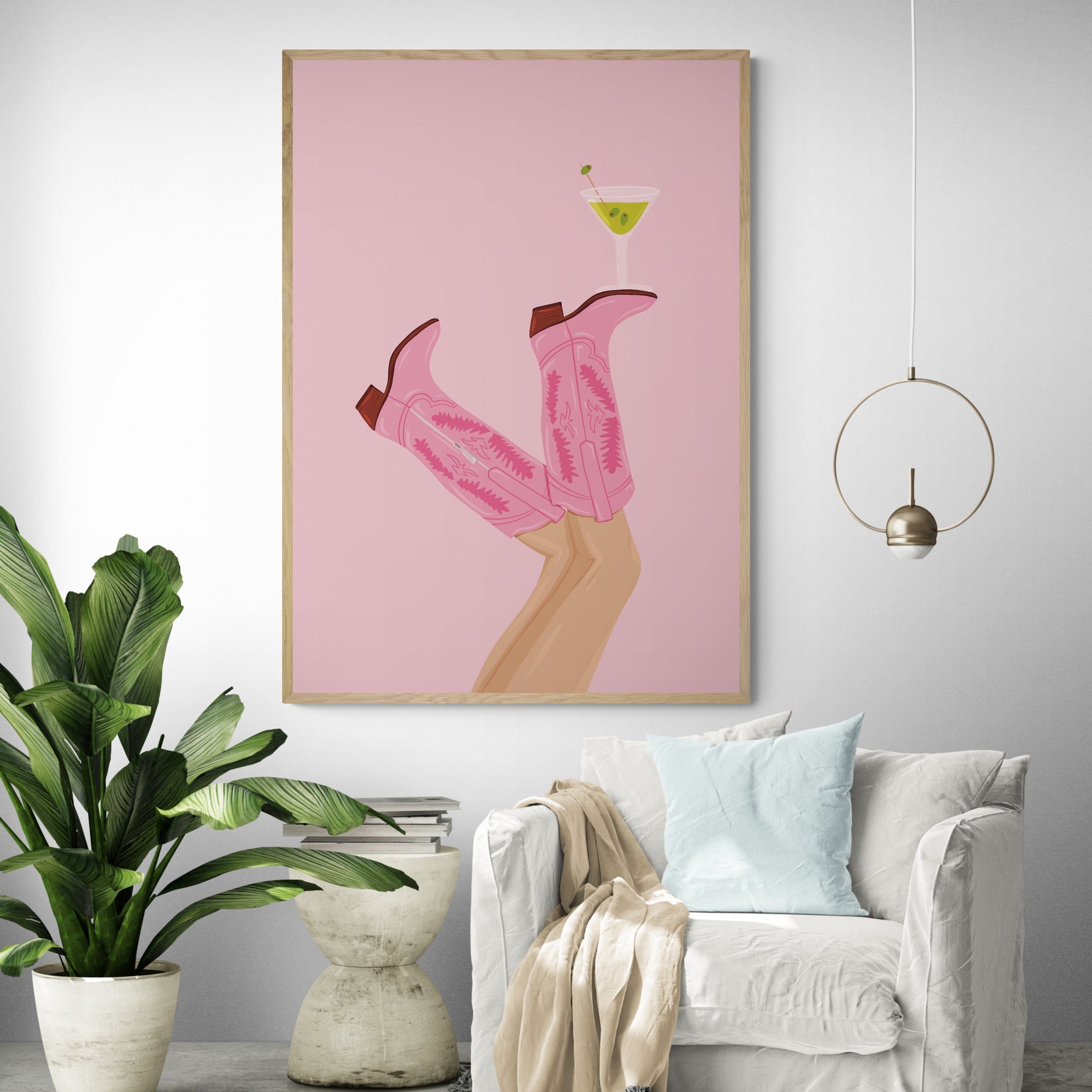 Martini In Texas Art Print