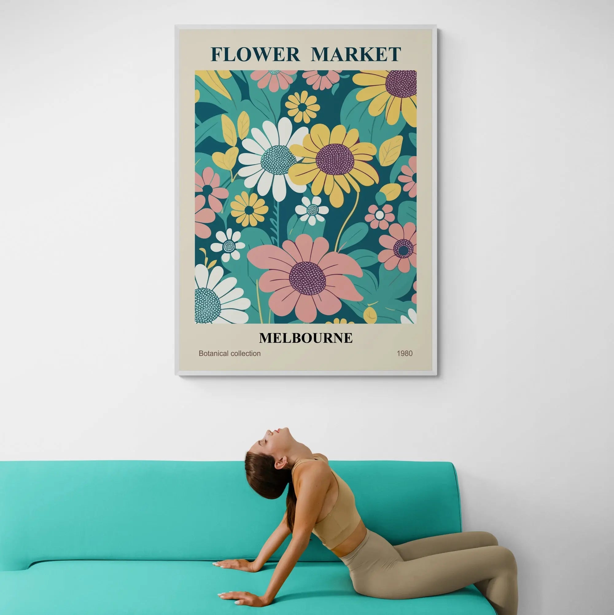 Melbourne Flower Market Art Print