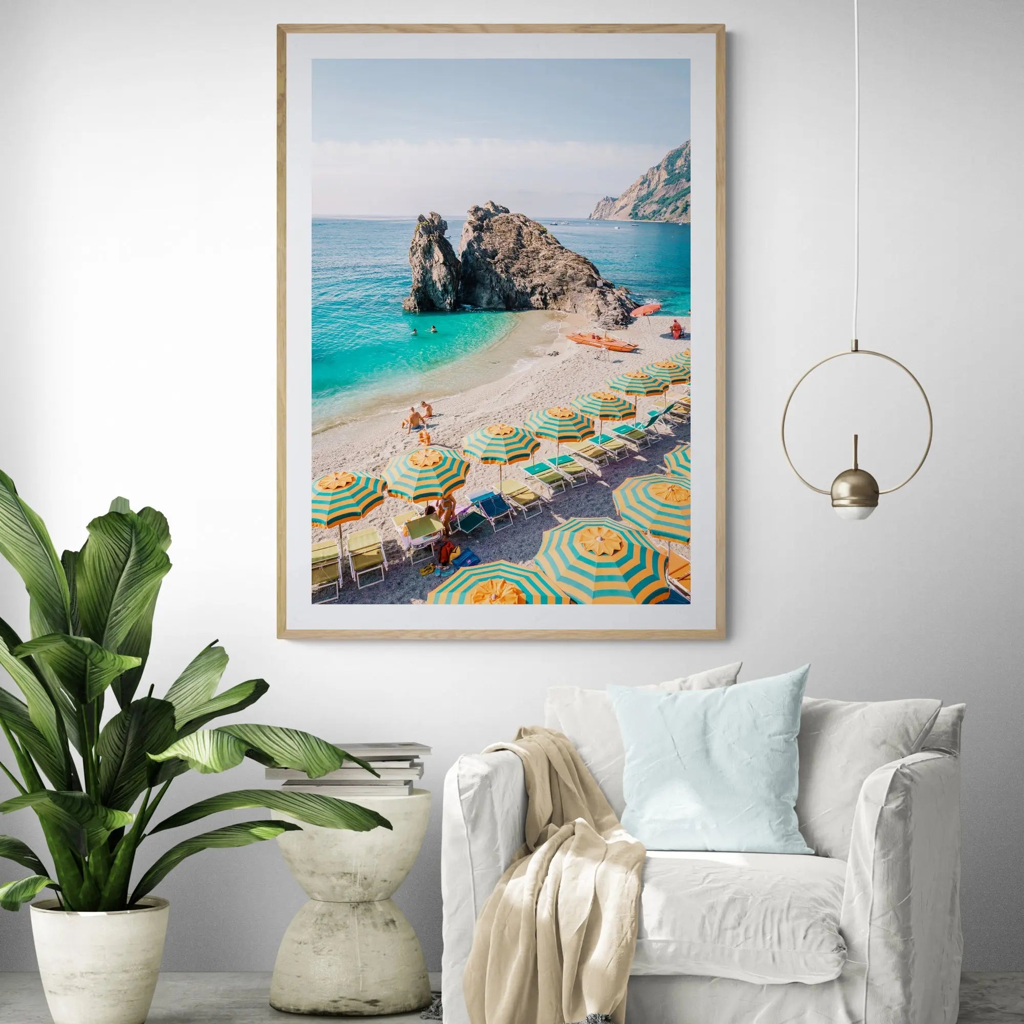 Monterosso Coast Italy Art Print