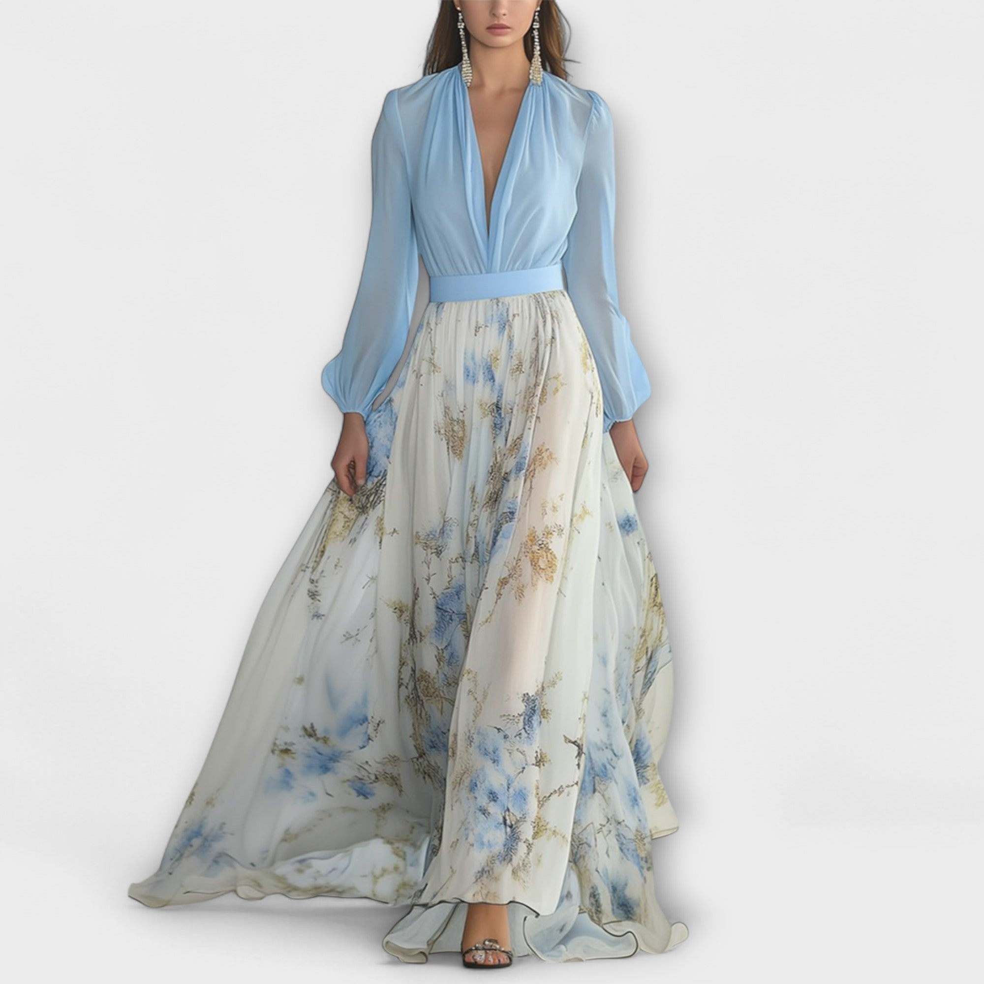Harper™ | Sukienka Maxi Kwiatowa
