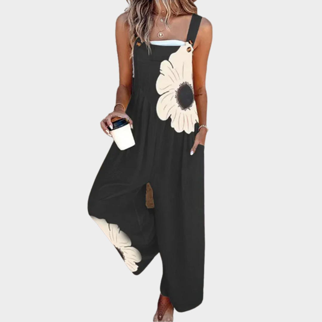 Wygodne ogrodniczki z nadrukiem