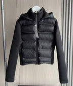 LOLA | Czarna Kurtka Puchowa z Kapturem