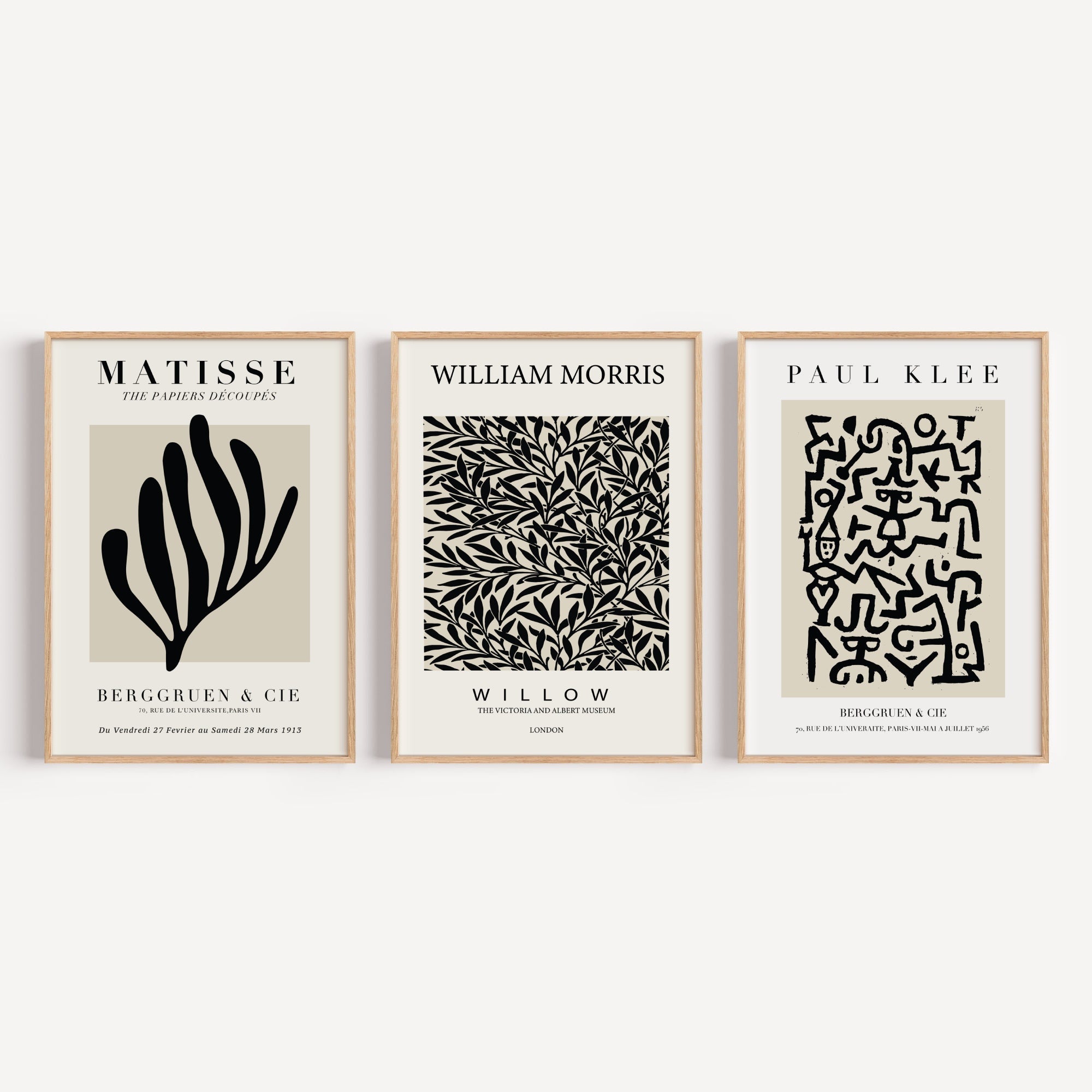 Midcentury Set of 3 Art Prints