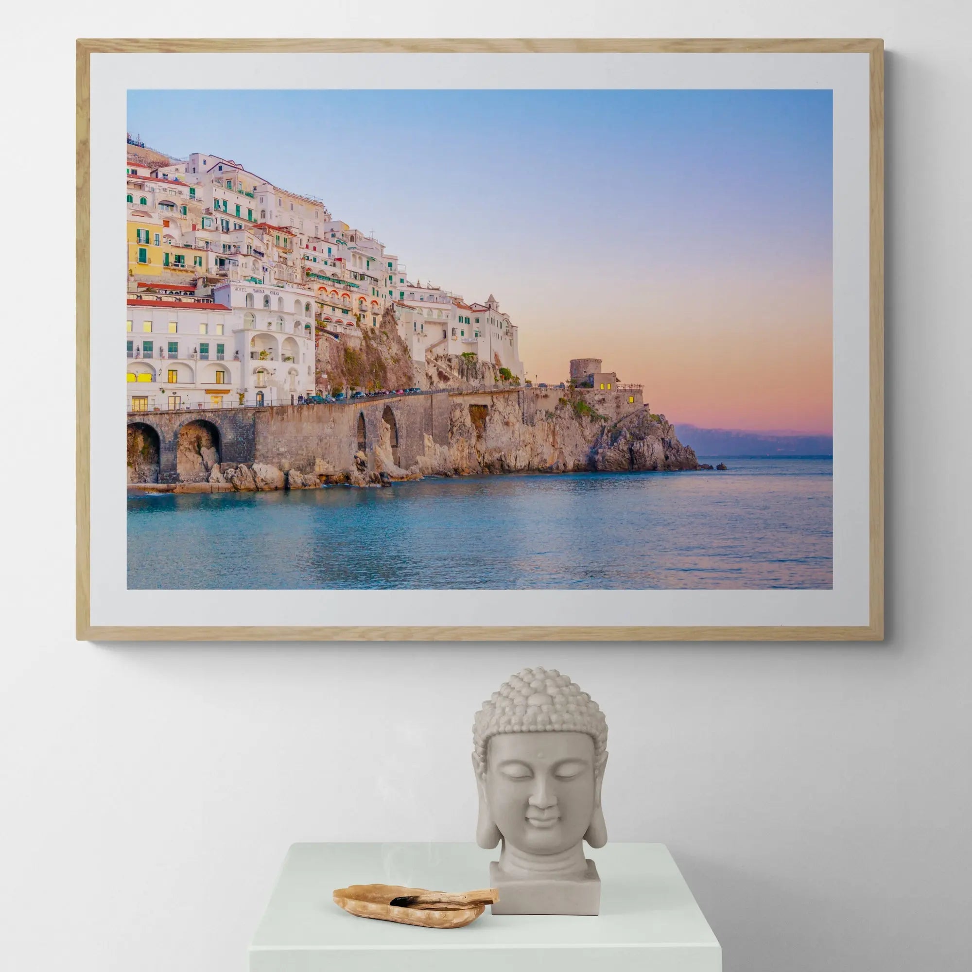 Sunset at Amalfi Italy Art Print