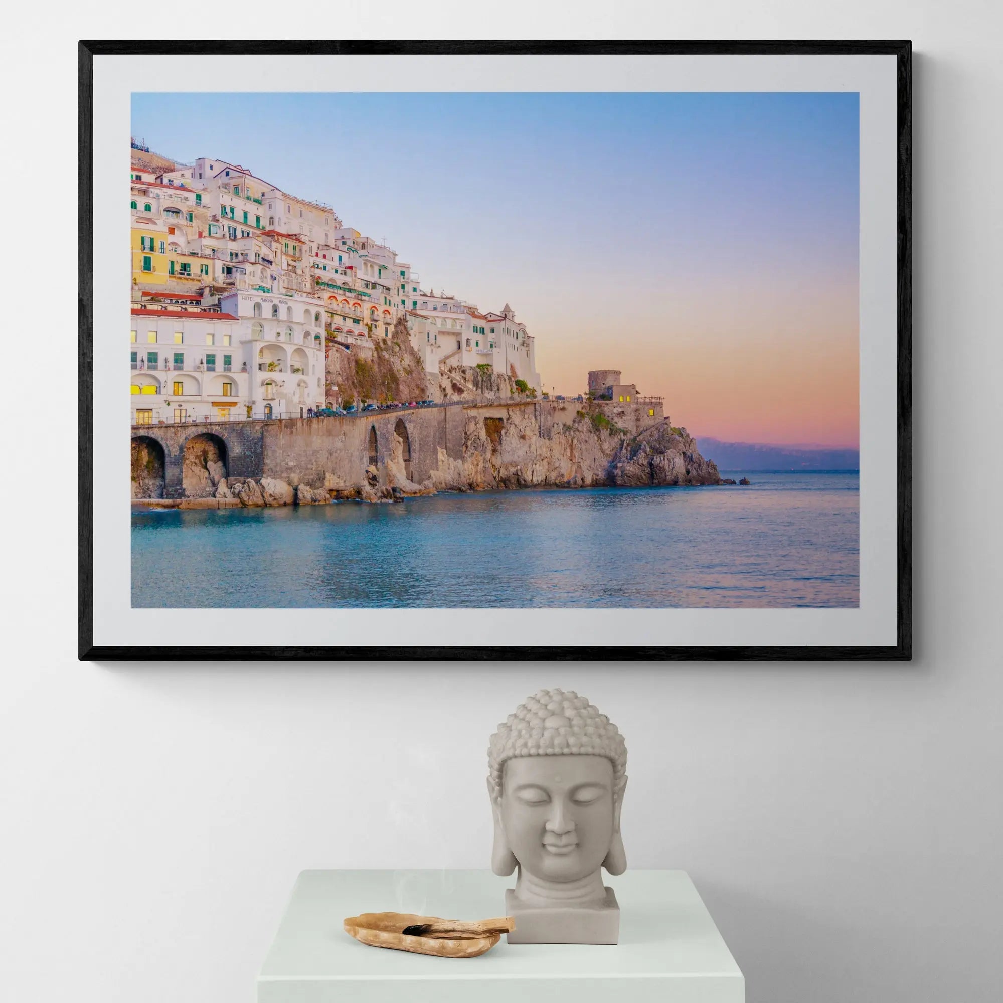 Sunset at Amalfi Italy Art Print