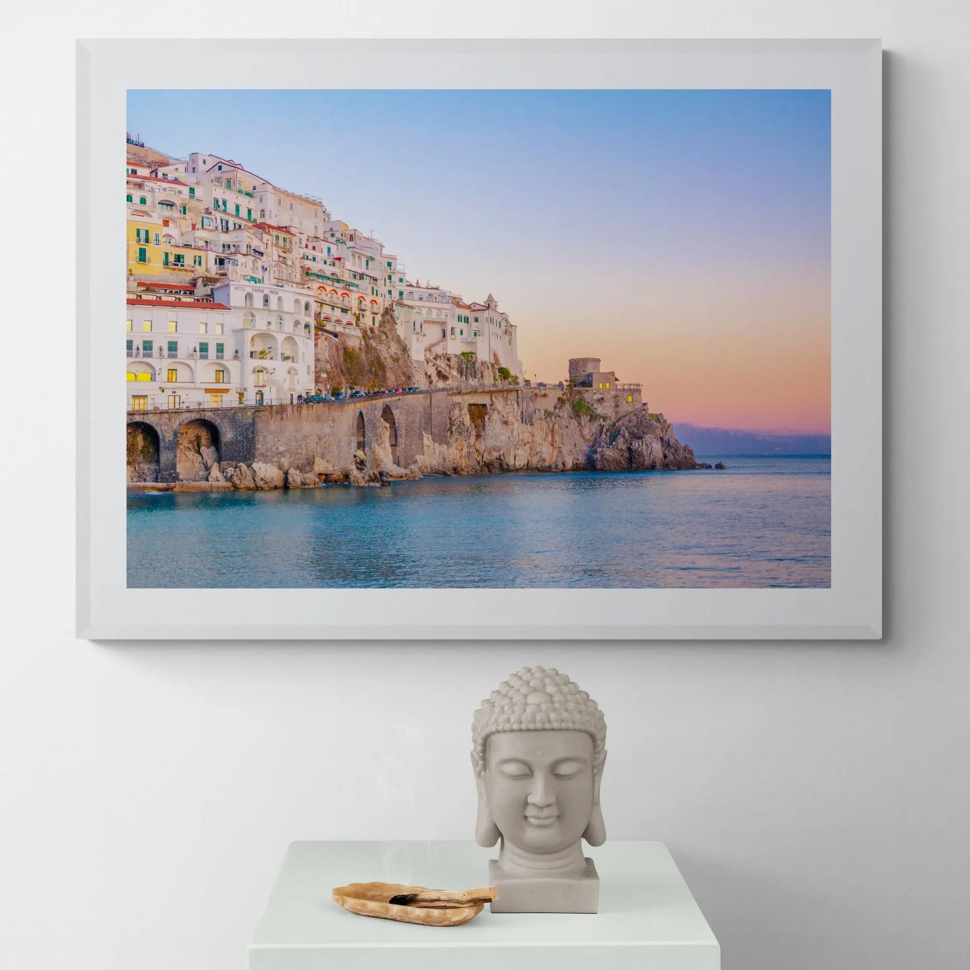 Sunset at Amalfi Italy Art Print