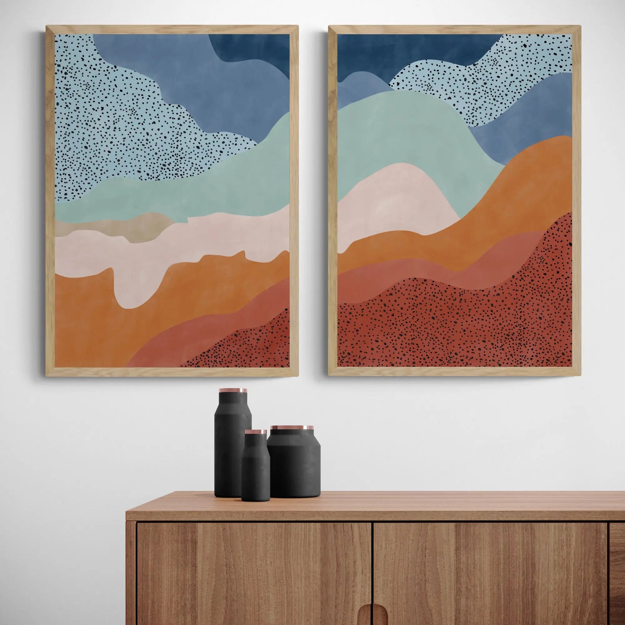 Sunset Mountain Set by Elena Ristova