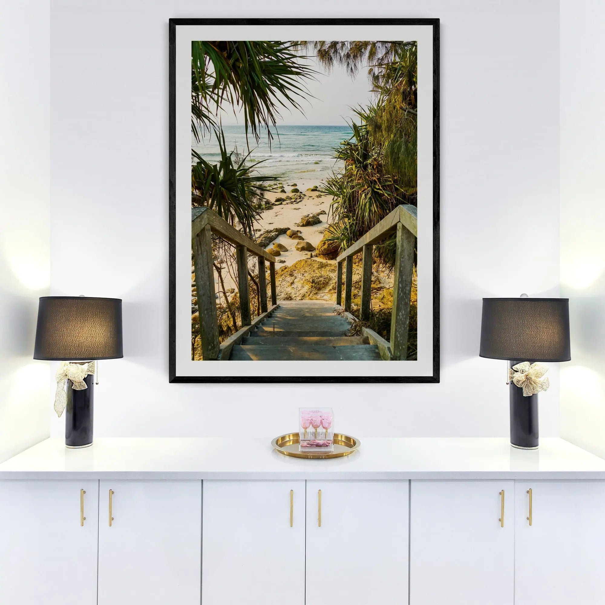 Wategos Steps Byron Bay Art Print