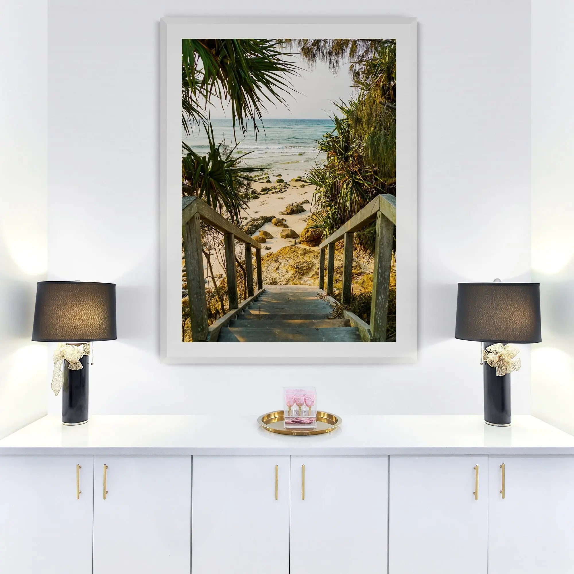 Wategos Steps Byron Bay Art Print