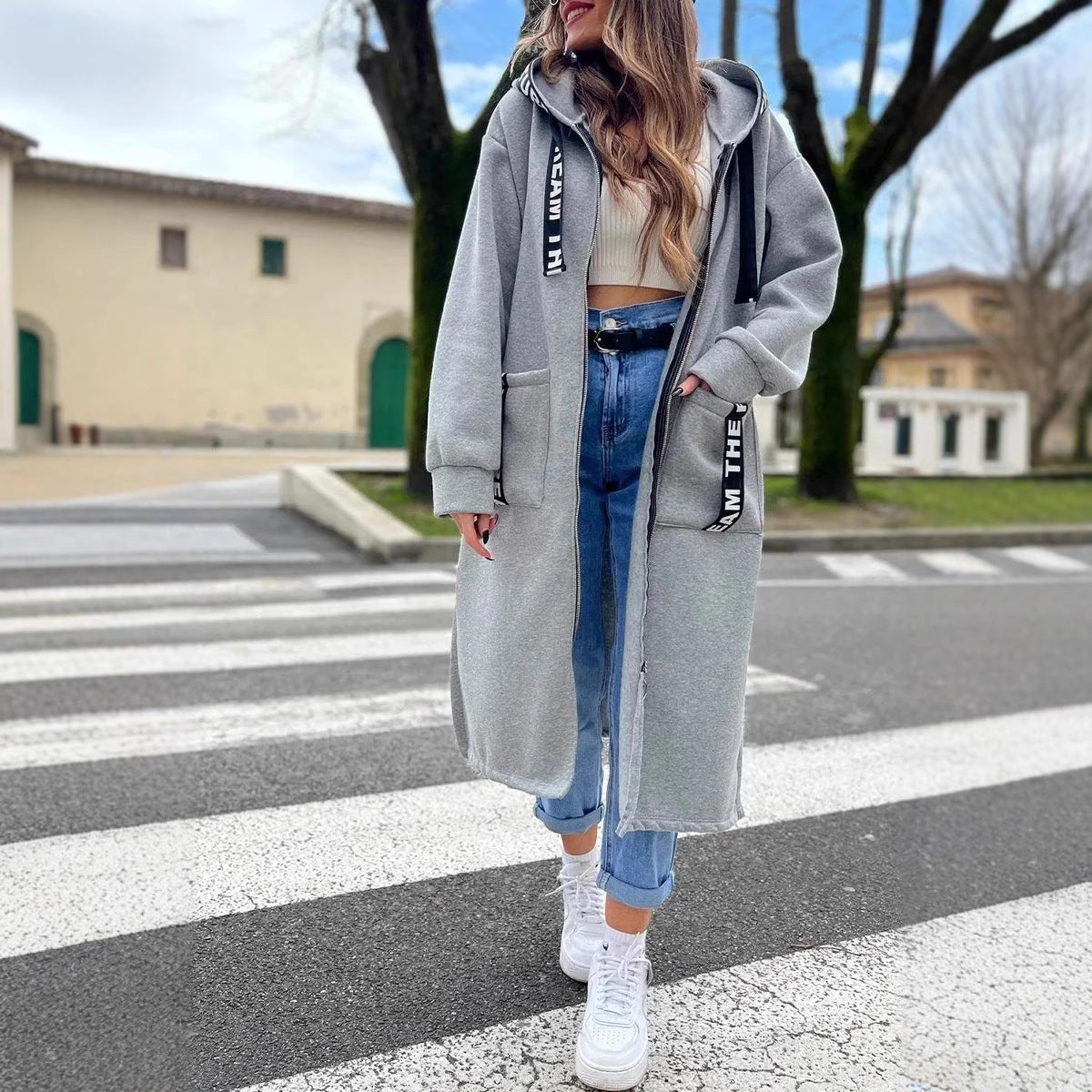 Marta | Modna Oversize Bluza z Kapturem