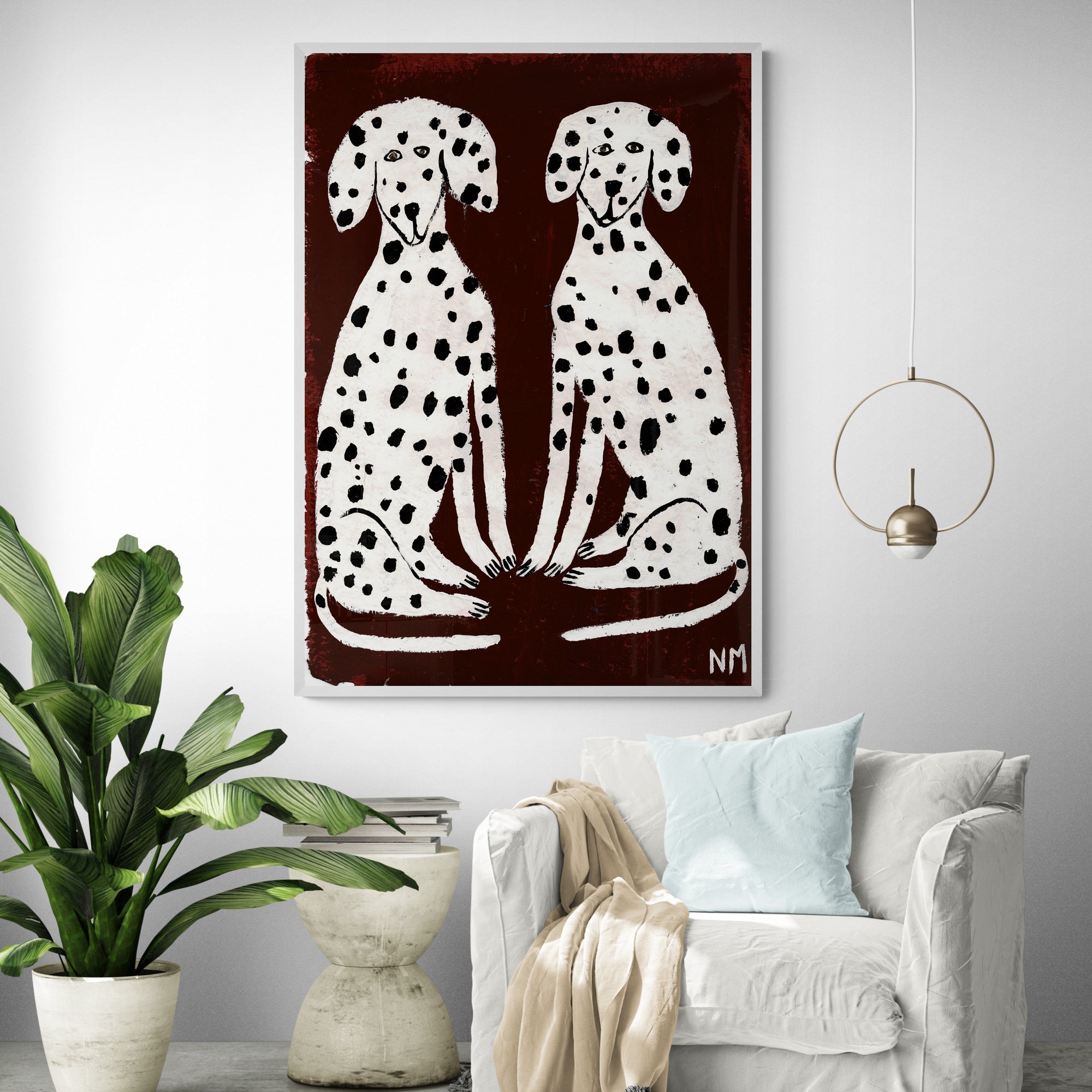 Twee Dalmatians by Nancy McKie