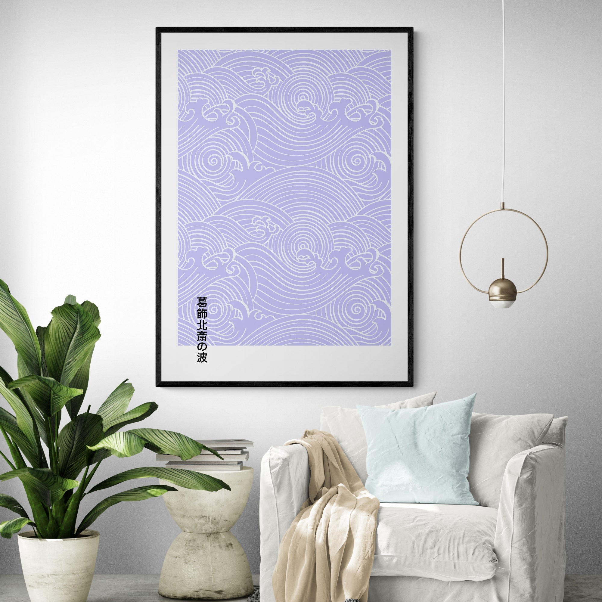 Purple Waves by Hokusai